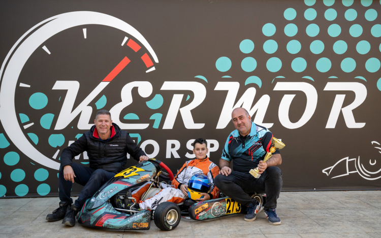 Manzák Martin az MNASz Gokart Kupa Junior győztese 2025-ben.